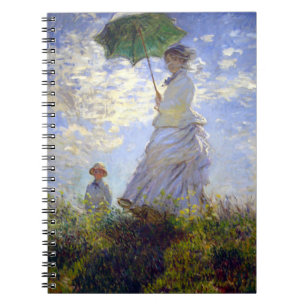Woman with a Parasol by Claude Monet Notebook