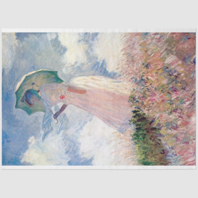 Woman with a Parasol, Claude Monet, 1886 Tissue Paper (Front)