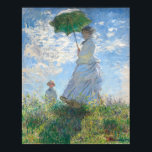 Woman with a Parasol - Claude Monet Fine Art Poster<br><div class="desc">Woman with a Parasol - Madame Monet and Her Son - Claude Monet (1875), French artist, fine art decor or gift. TRANSFER ART IMAGE TO ANY PRODUCT. All our fine art images are sourced from public galleries and optimized at 600 pixels per inch at a high resolution to provide a...</div>