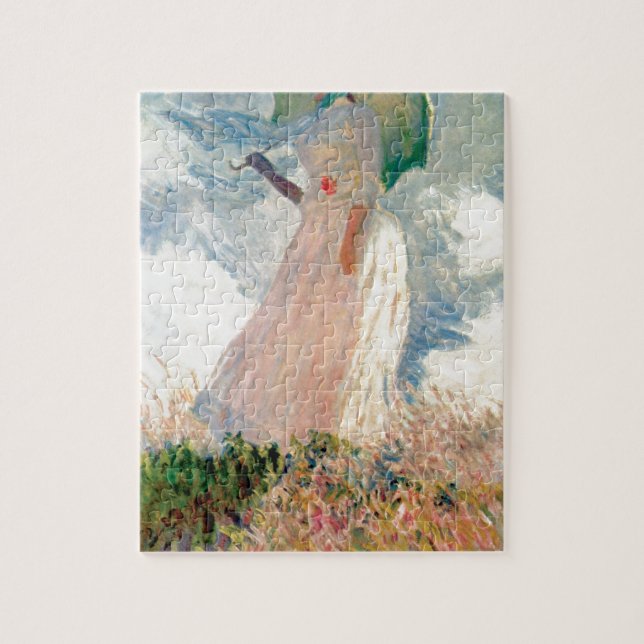 Woman with a Parasol - Claude Monet Jigsaw Puzzle (Vertical)