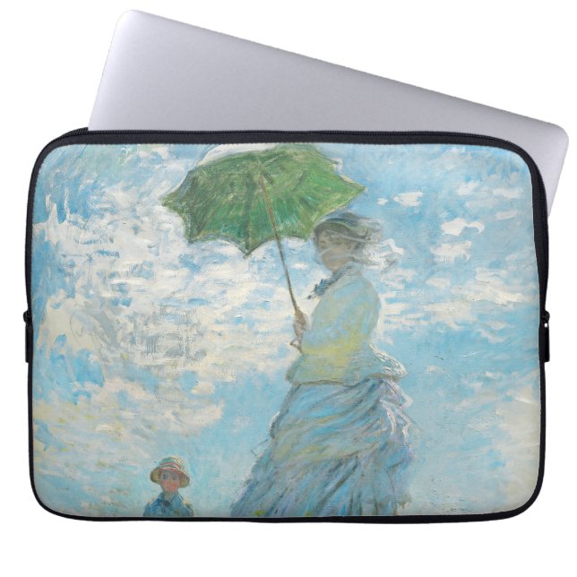 Woman with a Parasol  Claude Monet   Laptop Sleeve (Front)