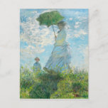 Woman with a Parasol  Claude Monet  Postcard<br><div class="desc">Woman with a Parasol -  Madame Monet and Her Son. Claude Monet. 1875. Reproduction of famous works of art  images in the public domain.</div>
