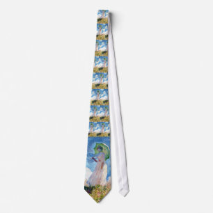 Woman with a Parasol Claude Monet Tie
