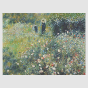 Woman with a Parasol in a Garden by Auguste Renoir Tissue Paper