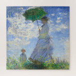 Woman with a Parasol, Madame Monet and Her Son Jigsaw Puzzle<br><div class="desc">Woman with a Parasol,  Madame Monet and Her Son by Claude Monet Vintage Fine Art Jigsaw Puzzle.</div>