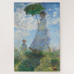 Woman with a Parasol, Madame Monet and Her Son Jigsaw Puzzle<br><div class="desc">Impressionist Landscape Painting by Claude Monet - Classic Masterpieces - Claude Monet's Impressionist Painting Series - Woman with a Parasol,  Madame Monet and Her Son</div>