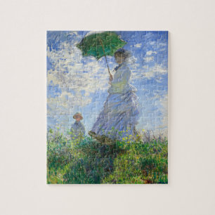 Woman with a Parasol, Madame Monet and Her Son Jigsaw Puzzle