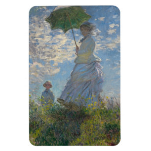 Woman with a Parasol - Madame Monet and Her Son Magnet