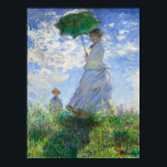 Woman with a Parasol, Madame Monet and Her Son Poster<br><div class="desc">Woman with a Parasol,  Madame Monet and Her Son by Claude Monet Vintage Fine Art</div>