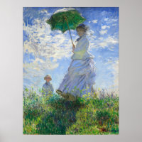 Woman with a Parasol, Madame Monet and Her Son