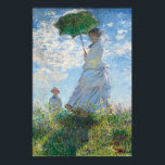 Woman with a Parasol, Madame Monet and Her Son Poster<br><div class="desc">Impressionist Landscape Painting by Claude Monet - Classic Masterpieces - Claude Monet's Impressionist Painting Series - Woman with a Parasol,  Madame Monet and Her Son</div>