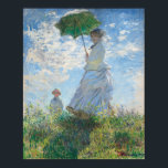 Woman with a Parasol Madame Monet and Her Son Poster<br><div class="desc">As one of the founding fathers of the French Impressionism, Oscar-Claude Monet (1840–1926) broke free from the convention of copying from the old masters. Monet's impressionistic artworks depicted his direct observation of nature and emphasis on the shifting of lights according to different times and seasons. In this vintage illustration collection,...</div>