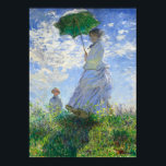 Woman with a Parasol, Madame Monet and Her Son Poster<br><div class="desc">Woman with a Parasol,  Madame Monet and Her Son by Claude Monet Vintage Fine Art</div>