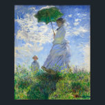 Woman with a Parasol, Madame Monet and Her Son Poster<br><div class="desc">Woman with a Parasol,  Madame Monet and Her Son by Claude Monet Vintage Fine Art</div>