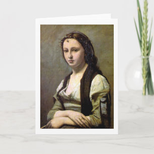 Woman with a Pearl, Camille Corot, 1868-1870 Card