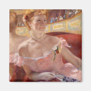 Woman with a Pearl Necklace Magnet