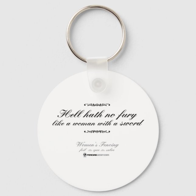 Woman With a Sword Keychain (Front)