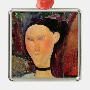Woman with a Velvet Neckband, c.1915 Metal Ornament