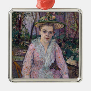 Woman with an Umbrella, 1889 Metal Ornament