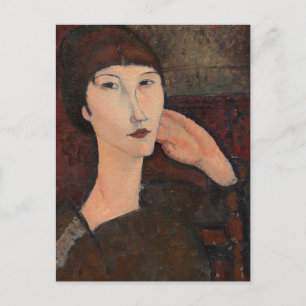 Woman with Bangs hair by Amedeo Modigliani Postcard