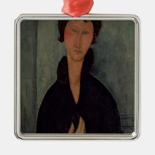 Woman with Blue Eyes, c.1918 Metal Ornament