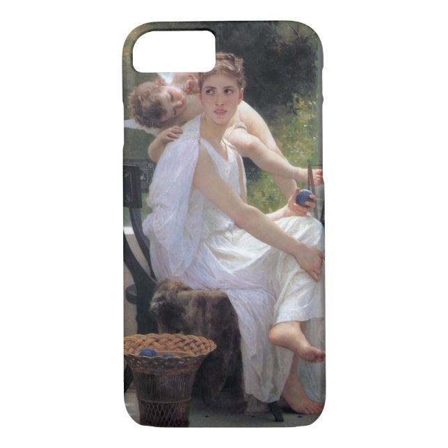 Woman with Cupid, Bouguereau Case-Mate iPhone Case (Back)
