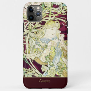 Woman with Daisy - Alphonse Mucha iPhone 11 Pro Max Case