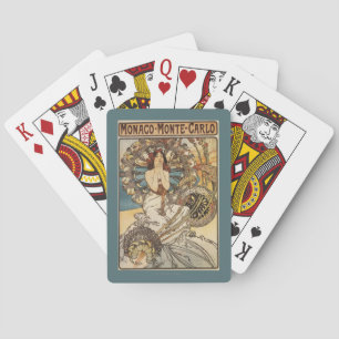 Woman with Feathers - PLM Railway Travel Poster Playing Cards