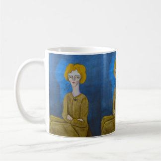 "Woman with folded arms" Coffee Mug