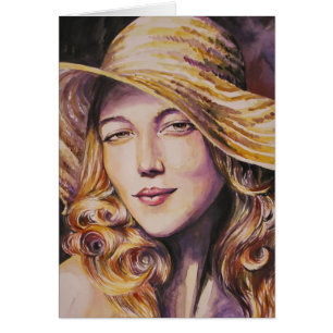 Woman with hat