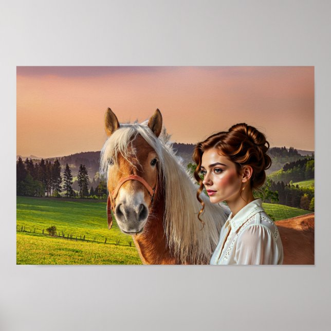Woman with Horse Poster (Front)