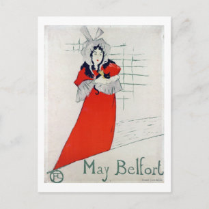 Woman with Kitten, Henri de Toulouse-Lautrec Postcard