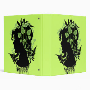 Woman with Leaves and Vines Binder