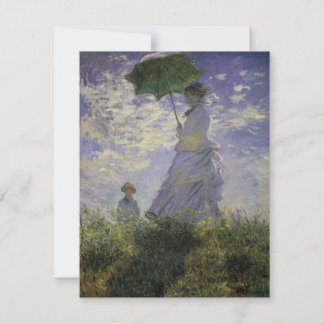 Woman with Parasol by Claude Monet, Vintage Art