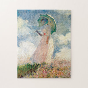 Woman with Parasol Promenade Monet Jigsaw Puzzle