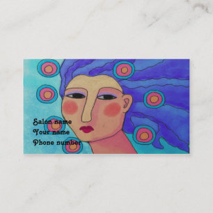 Woman with Purple Hair Appointment Card