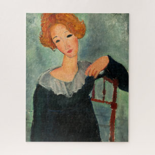 Woman with Red Hair by Amedeo Modigliani Jigsaw Puzzle