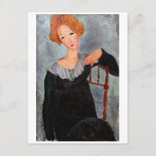 Woman with Red Hair, Modigliani Postcard