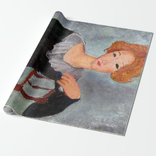 Woman with Red Hair, Modigliani Wrapping Paper