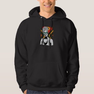 Woman with Reggae tattoo Hoodie