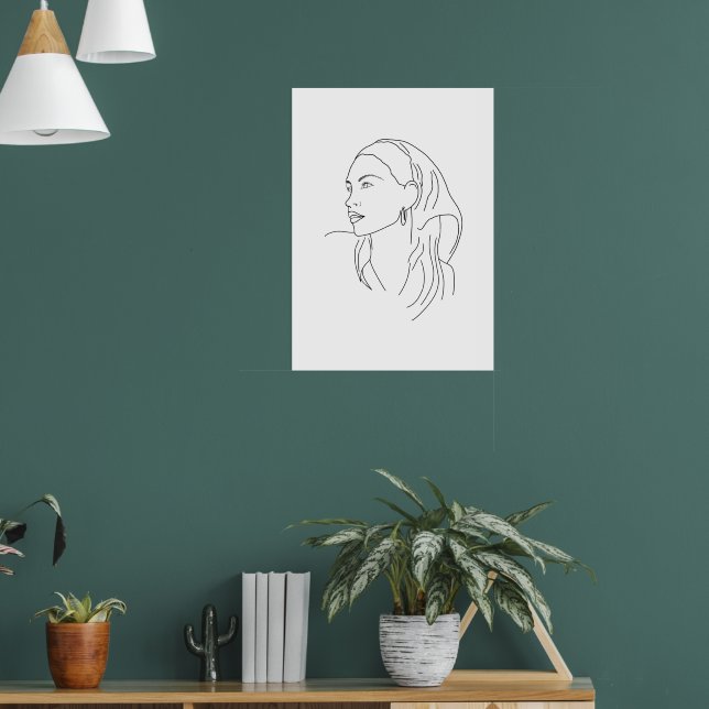 Woman with Scarf Poster (Living Room 1)