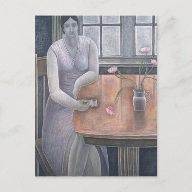 Woman with Small Cup 2007 Postcard (Front)