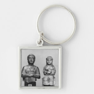 Woman with the shawl keychain