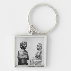 Woman with the shawl keychain