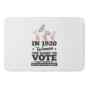 Woman Won Right To Vote Funny Voting Elections 202 Bath Mat