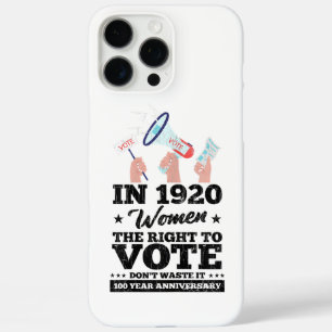 Woman Won Right To Vote Funny Voting Elections 202 iPhone 16 Pro Max Case