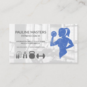 Woman Working Out   Fitness Athlete Appointment Card