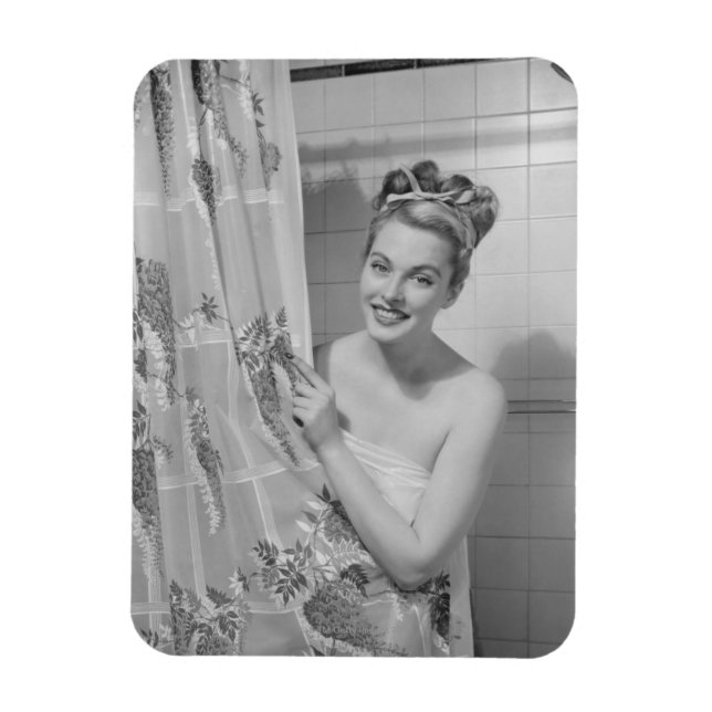 Woman Wrapped Up Magnet (Vertical)