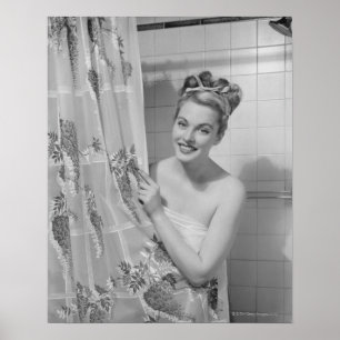 Woman Wrapped Up Poster
