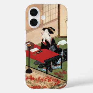  Woman Writing a Letter, Shunsho iPhone 16 Case